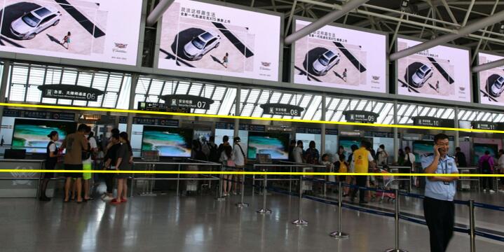 三亞機(jī)場刷屏廣告